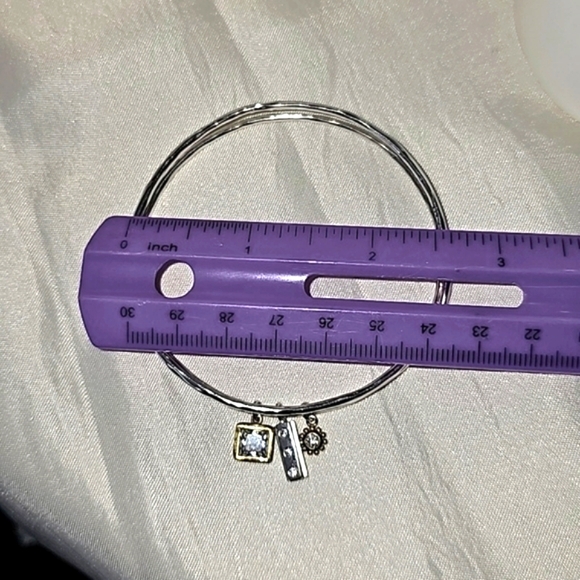 SILPADA In The Mix Charm Bangle Bracelet Sterling Silver & Brass B3079 - Picture 7 of 7